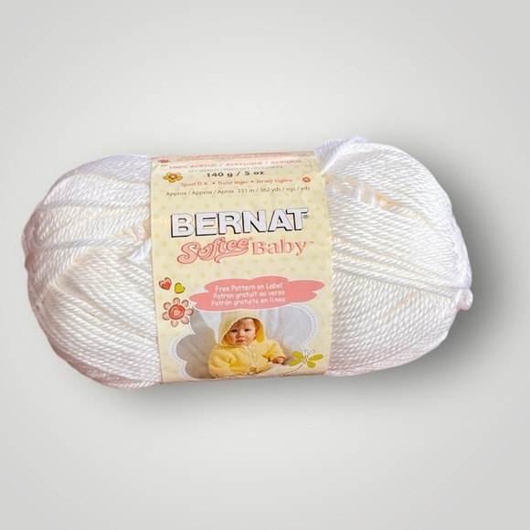 🟢5/$25  Barnard White Yarn Softee Baby - Picture 5 of 5
